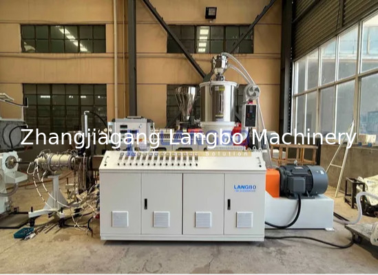 गुणवत्ता  Natural Gas Pe Pipe Production Line , Single Screw Extruder Hdpe Pipe Machine कारखाना