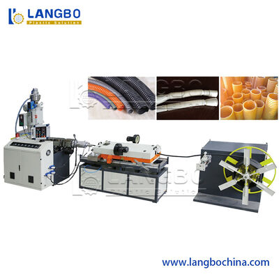 गुणवत्ता  Fully Automated Corrugated Pipe Line For Faster Electrical Conduit Production कारखाना
