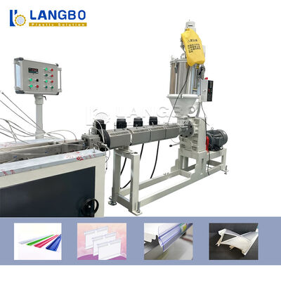 गुणवत्ता  PVC Price Tag Holder Extrusion Line | Customizable Sizes High Volume कारखाना