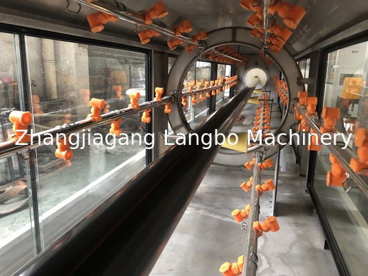 पीई एचडीपीई पाइप के लिए उच्च गति एकल पेंच extruder मशीन