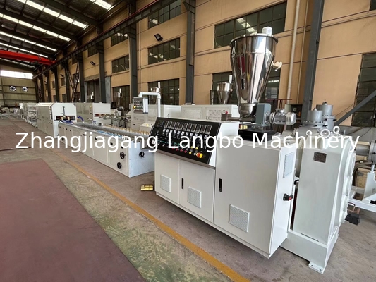 पर्दे पीवीसी प्रोफाइल उत्पादन लाइन शंकु ट्विन पेंच extruder