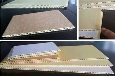 टिकाऊ पीवीसी लकड़ी प्लास्टिक प्रोफाइल फर्श extruder मशीन