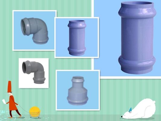 सीमेंस मोटर पीवीसी एक्सट्रूडर मशीन, ट्विन पाइप पीवीसी पाइप विनिर्माण मशीन