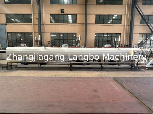 पूर्ण स्वचालित 180-400 मिमी एचडीपीई पाइप एक्सट्रूज़न लाइन 160kw मोटर के साथ 75/38 एक्सट्रूडर के साथ