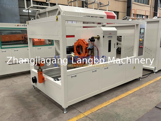 जल आपूर्ति 90-315 पाइप व्यास के लिए उच्च गति 90/156 extruder के साथ पीवीसी पाइप बनाने की लाइन