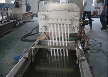 पीएलसी नियंत्रण प्रणाली के साथ सिंगल स्क्रू डबल स्टेज पीई प्लास्टिक पेलेटिटिंग मशीन