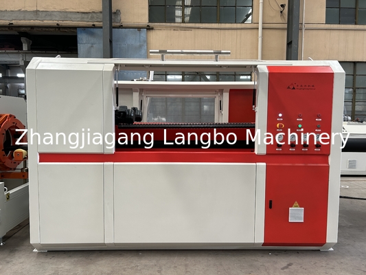 पीई एचडीपीई पाइप के लिए उच्च गति एकल पेंच extruder मशीन