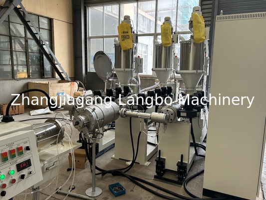 पीपीआर जल विद्युत conduit पाइप (extruder, खींच बंद, काटने घुमावदार, belling) Extrusion Making उत्पादन लाइन मशीन