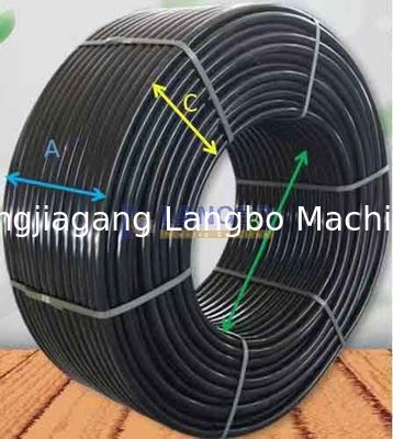 प्लास्टिक पीई ट्यूब और नली दो-स्टेशन कोइलर वाइंडिंग मशीन