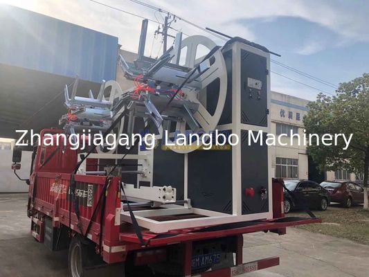 पीई एचडीपीई पाइप उत्पादन लाइन के लिए पाइप कोइलर डबल वॉल नालीदार पाइप एक्सट्रूडर मशीन