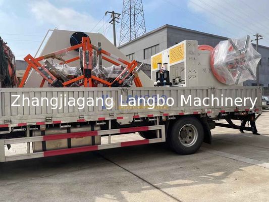 एचडीपीई पाइप प्रसंस्करण के लिए पूर्ण स्वचालित पीई प्लास्टिक पाइप वाइंडर मशीन