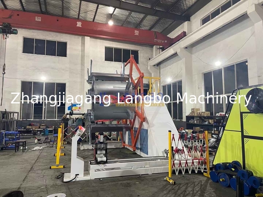 प्लास्टिक एक्सट्रूडर लाइन के लिए बड़े व्यास पाइप रिवाइंडिंग मशीन पीई कोइलर