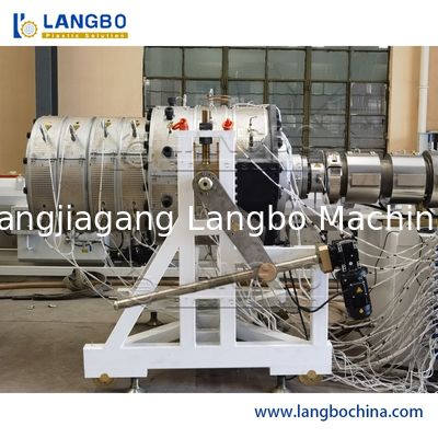 पीवीसी पीई पाइप एक्सट्रूडर मशीन प्लास्टिक पाइप मशीनरी गैस जल आपूर्ति उत्पादन लाइन एचडीपीई एक्सट्रूडर