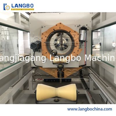 डस्ट / चिप फ्री कटिंग सिस्टम के साथ 150KG / हाई कैपेसिटी पीवीसी पाइप एक्सट्रूज़न लाइन