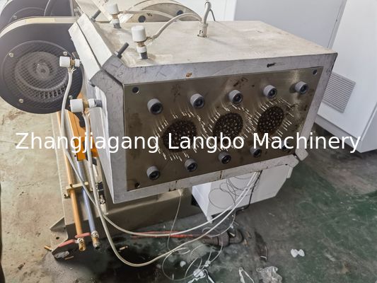 हाई स्पीड प्लास्टिक एचडीपीई एमबीबीआर फिल्टर मीडिया वाहक एक्सट्रूज़न बनाने की मशीन