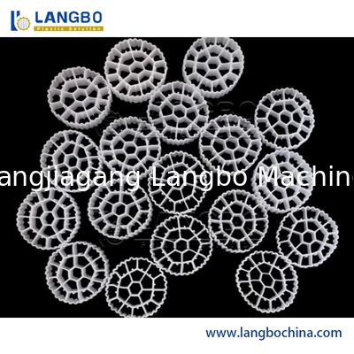 अपशिष्ट जल उपचार संयंत्र पीई पीपी एमबीबीआर वाहक बायो मीडिया बनाने extrusion मशीन