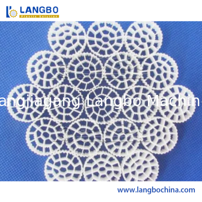 अपशिष्ट जल उपचार संयंत्र पीई पीपी एमबीबीआर वाहक बायो मीडिया बनाने extrusion मशीन