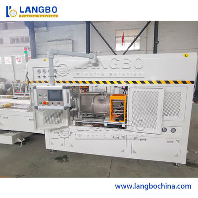 आर प्रकार / यू प्रकार प्लास्टिक पाइप बेलिंग के लिए स्वचालित पाइप बेलिंग मशीन