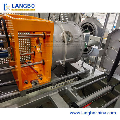 16-50 मिमी के लिए स्मॉल पीवीसी पाइप बेलिंग मशीन, टच स्क्रीन कंट्रोल और सिंगल स्क्रू एक्सट्रूडर के साथ