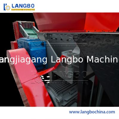 भारी शुल्क डबल शाफ्ट ठोस अपशिष्ट प्लास्टिक और कागज अपशिष्ट Shredder मशीन हार्ड पीपी/पेट शीट क्रशिंग कचरा उपचार उद्योग के लिए Shredder