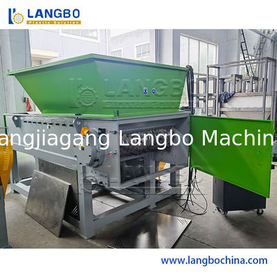 Waste Film/Pipe/Bottle/Bag/Wood Pallet/Cardboard/Tire/Metal/Paper/Cardboard Plastic Double Shaft Shredder Machine