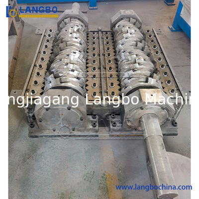 Double Shaft Waste Cardboard Paper Tire Rubber Metal Scrap Wood Lump Barrels Drums Pipe and Plastic Shredder for Recycling Machine
