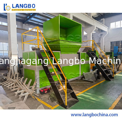 अपशिष्ट पीईटी/एचडीपीई/एलडीपीई/पीपी/पीई बोतलें फिल्में बुना हुआ बैग/फ्लेक्स स्क्रैप कुचल धोने/पीसने की मशीन