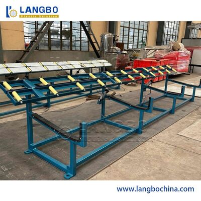 उच्च आउटपुट प्लास्टिक पीई पीपी पाइप एक्सट्रूज़न लाइन