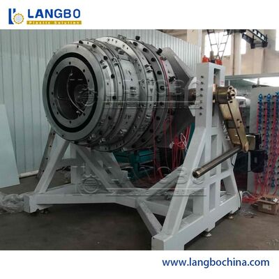 उच्च आउटपुट प्लास्टिक पीई पीपी पाइप एक्सट्रूज़न लाइन