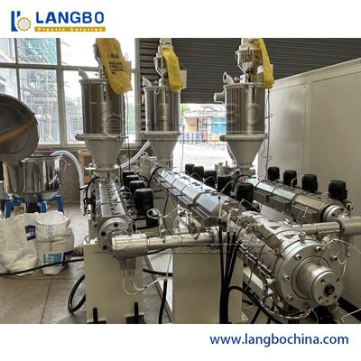 मल्टीलेयर पीपीआर पाइप एक्सट्रूज़न लाइन 16 मिमी - 63 मिमी 180 किग्रा / एच सीमेंस पीएलसी