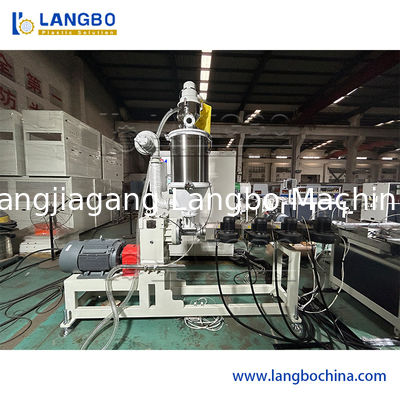 प्लास्टिक मूल्य पट्टी एक्सट्रूज़न उत्पादन लाइन पीवीसी प्रोफाइल एक्सट्रूडर पीवीसी मूल्य टैग होल्डर बनाने की मशीन