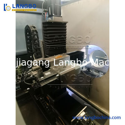 16-630 मिमी पाइप व्यास के साथ सीएनसी पाइप थ्रेडिंग टरथ सीएनसी / पीएलसी नियंत्रण प्रणाली और स्वचालित केंद्र और खिला