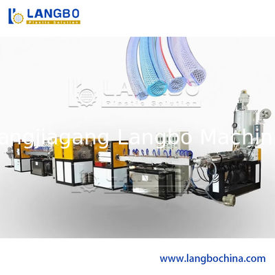 प्लास्टिक सॉफ्ट पीवीसी गार्डन फाइबर ब्रेडेड प्रबलित पाइप नली ट्यूब एक्सट्रूडर बनाने की मशीन