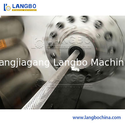 पीवीसी ब्रेडेड गार्डन वाटर होज़ मशीन स्वचालित पीवीसी फाइबर प्रबलित होज़ पाइप उत्पादन लाइन