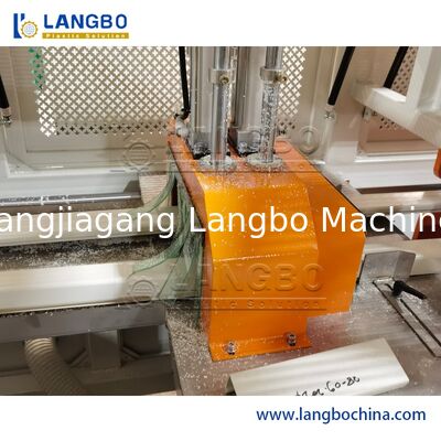 फैक्टरी मूल्य 55/110 शंक्वाकार ट्विन स्क्रू एक्सट्रूडर पीवीसी केबल ट्रंकिंग एक्सट्रूज़न लाइन 1180 मिमी प्रोफाइल आकार और 22KW मोटर पावर के साथ