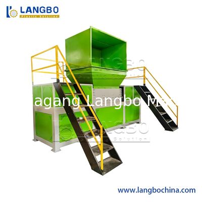 प्लास्टिक बैग क्रशिंग मशीन/अपशिष्ट फिल्म क्रशर/प्लास्टिक फिल्म स्क्रैडर मशीन/वेवन बैग क्रशर मशीन, सिंगल/डबल शाफ्ट स्क्रैडर मशीन