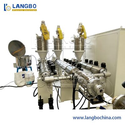 उच्च गति प्लास्टिक प्रोफाइल पीपीआर जल निकासी पाइप बनाने एक्सट्रूज़न एकल पेंच