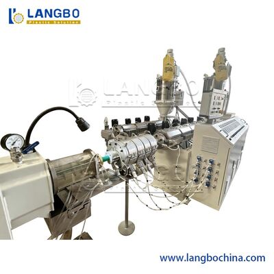 मार्क लाइन 63 मिमी पीएलसी रिमोट कंट्रोल के साथ प्लास्टिक पीपीआर पाइप एक्सट्रूज़न उत्पादन