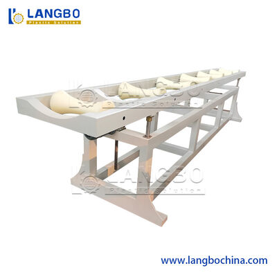 UPVC 75-250mm पीवीसी पाइप एक्सट्रूज़न लाइन मशीन 80/156 एक्सट्रूडर के साथ