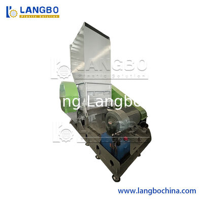 अपशिष्ट प्लास्टिक फिल्म बुने हुए बैग के जूते ट्विन रोल रोटर सिंगल शाफ्ट श्रेडर मशीन प्लास्टिक क्रशर