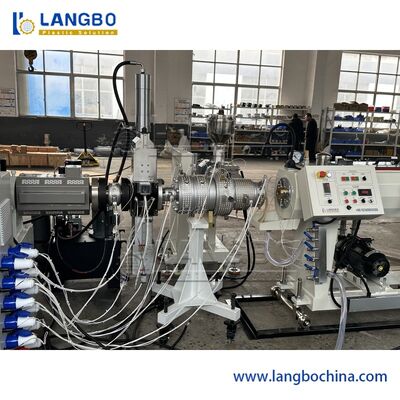 प्लास्टिक पीपीआर पीई पाइप बनाना लाइन 3 परत पीएलसी रिमोट कंट्रोल