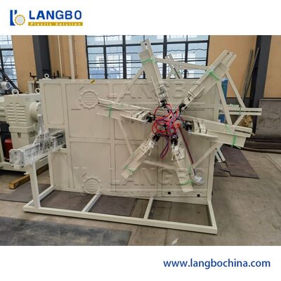 श्नाइडर इलेक्ट्रिकल कंपोनेंट्स ऑटोमैटिक प्लास्टिक ट्यूबर रिवाइंडर मशीन फॉर पीई एचडीपीई नालीदार पाइप कॉइलिंग रेंज 1600-3200mm