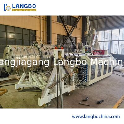 प्लास्टिक पीवीसी जल निकासी पाइप extruder घुमावदार पाइप extrusion बनाने की मशीन