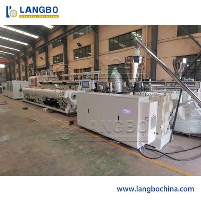 जल आपूर्ति पाइप ट्विन पेंच और बैरल डिजाइन के लिए उच्च गति पीवीसी पाइप extruder मशीन