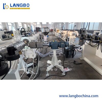 75-315 मिमी डबल सिंगल मल्टीप्लेयर पीई पाइप एक्सट्रूज़न लाइन / एचडीपीई पाइप बनाने की मशीन / प्लास्टिक पाइप उत्पादन लाइन