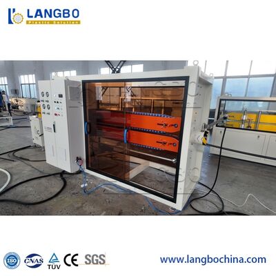 एचडीपीई पीई पाइप एक्सट्रूज़न लाइन 16-800 मिमी पाइप रेंज और 60-900 किग्रा क्षमता के साथ पानी और कंड्यूट पाइप के लिए