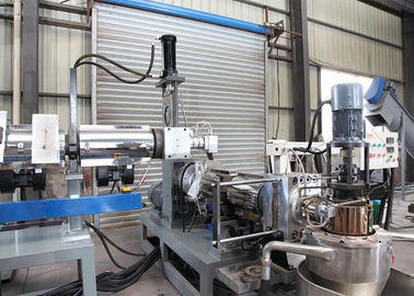 पीपी पीई प्लास्टिक गोली मशीन एकल स्क्रू डबल चरण extruder गोली