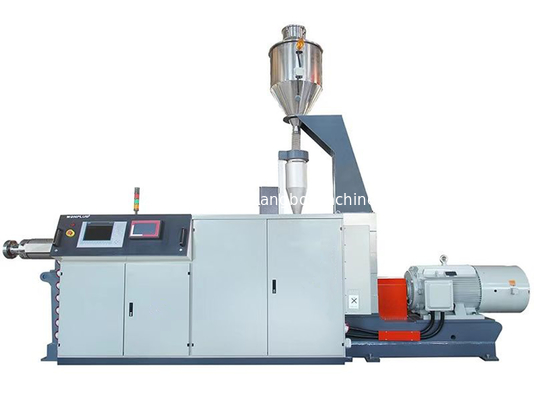 पीई एचडीपीई पाइप के लिए उच्च गति एकल पेंच extruder मशीन