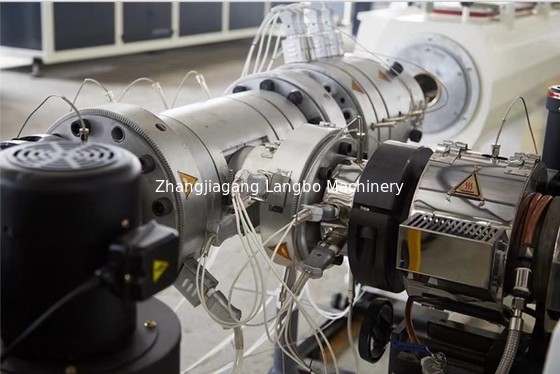 पीपीआर जल विद्युत conduit पाइप (extruder, खींच बंद, काटने घुमावदार, belling) Extrusion Making उत्पादन लाइन मशीन