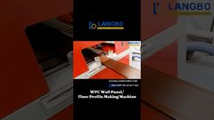 उच्च गुणवत्ता वाले लकड़ी के प्लास्टिक उत्पादों के लिए डब्ल्यूपीसी प्रोफाइल एक्सट्रूज़न लाइन #wpcwallpanel#wpcpanel